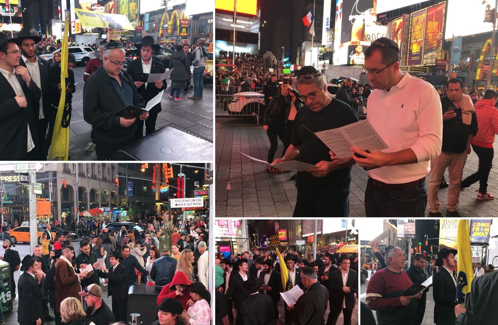 Kiddush Levana in Times Square