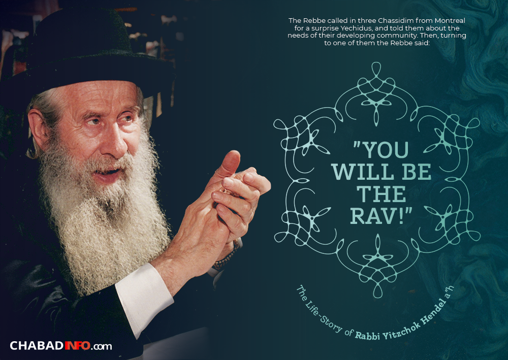 “You Will Be The Rav!” - Chabadinfo.com